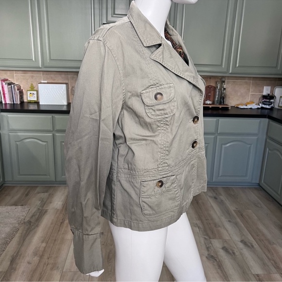 𝘾𝙖𝙩𝙤 Tan Utility Safari Style Jacket size XL - Picture 5 of 16